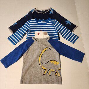 Mini Baby Boden boy shirts bundle sz 6-12 months Stars Dinosaur Ambulance